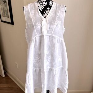 Italian 100% Linen Summer Dress